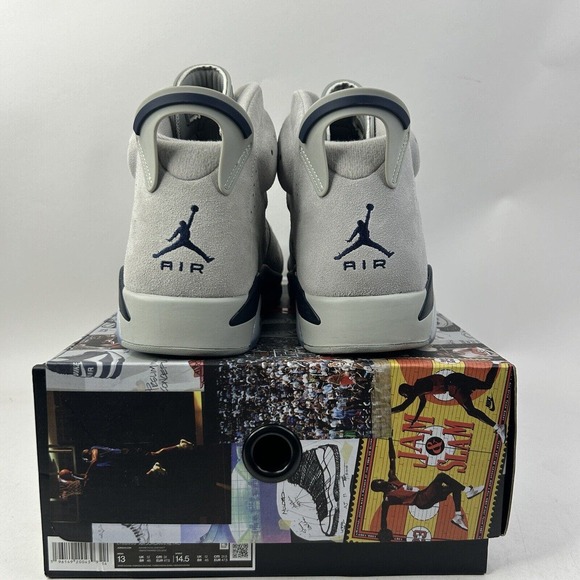 Nike Shoes Air Jordan 6 Retro “Georgetown/Magnet Grey” 2024 - Picture 4 of 6